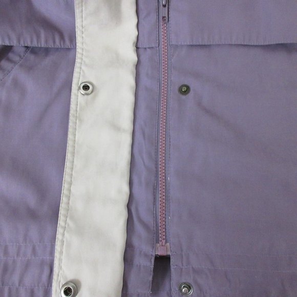 London Fog Limited Edition Jacket Size Small Plum All Weather Lined Zipper Snap - Picture 7 of 9